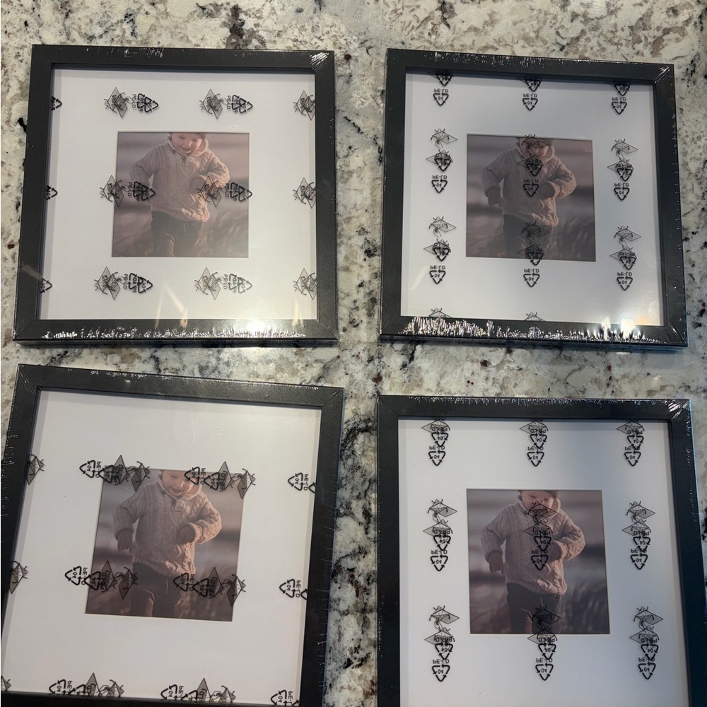 Black Picture Frame Set
